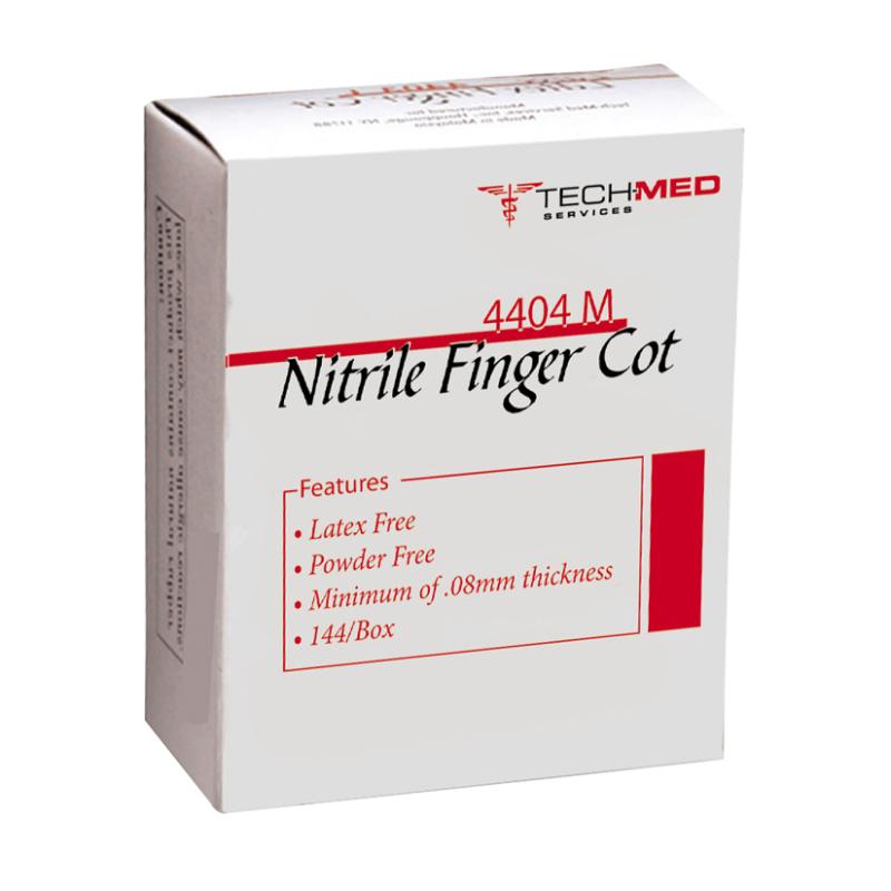 Dukal | Nitrile Finger Cot Medium 2-1/4 Inch Length Powder Free NonSterile | 4404M