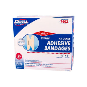 Dukal | Flexible Fabric Adhesive Bandages Knuckleband 1-1/2 x 3 | 7602