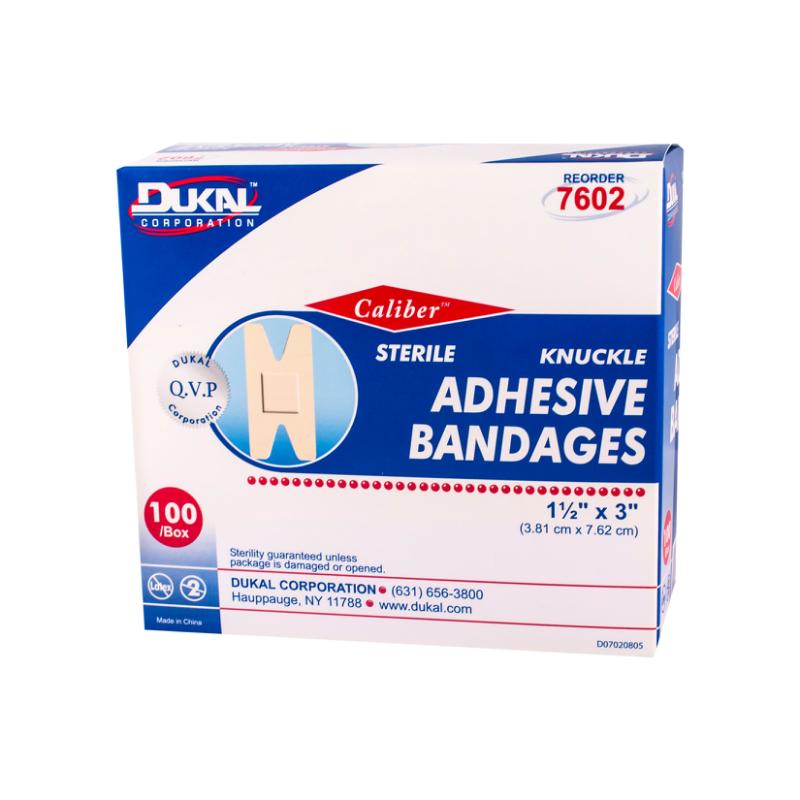 Dukal | Flexible Fabric Adhesive Bandages Knuckleband 1-1/2 x 3 | 7602