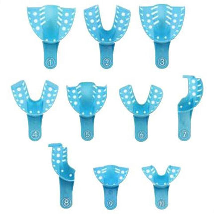 BLU-TRAY Impression Trays Perforated Assorted