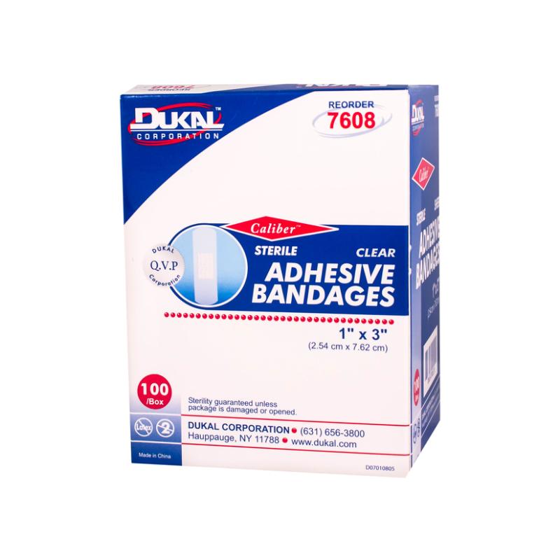 Dukal | Sheer Adhesive Bandages 1 x 3 | 7608