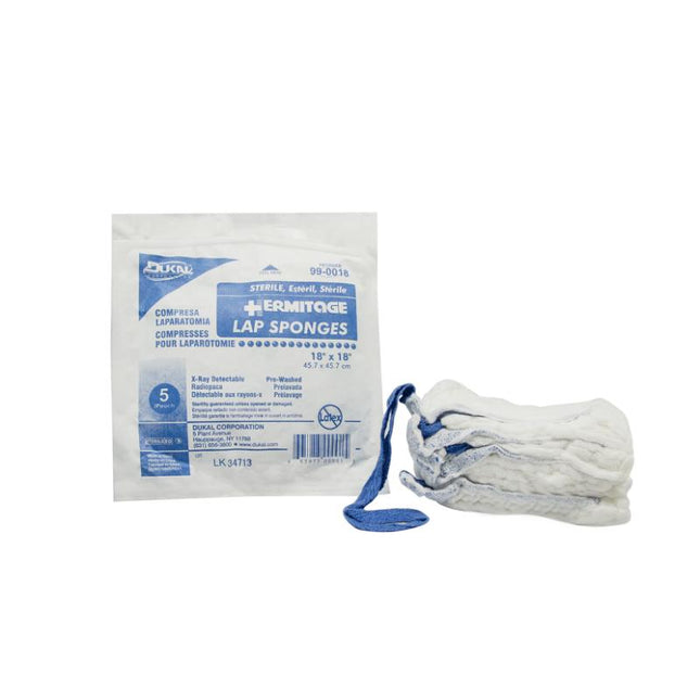 Dukal | Sterile Laparotomy Sponges 18" x 18" | 99-0018