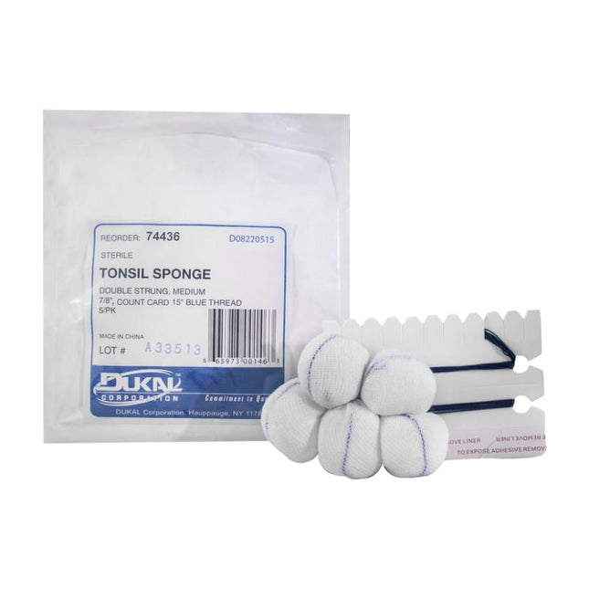 Dukal | Sterile Tonsil Sponges 7/8" | 74436