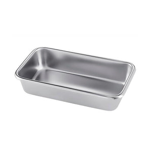 Dukal Stainless Steel Instrument Tray, no cover 8-7/8" x 5" x 2" 4258-0