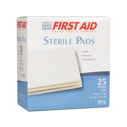Sterile Non-Woven Pad 3" x 3" 4-Ply