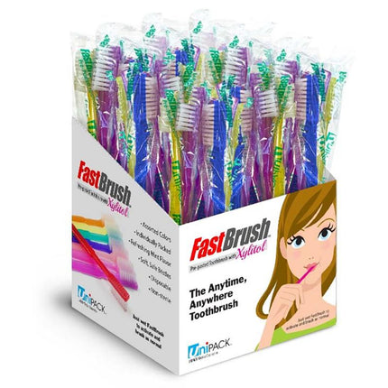 Fast Brush Pre-Pasted Disposable Toothbrushes | Dukal | Only at SurgiMac
