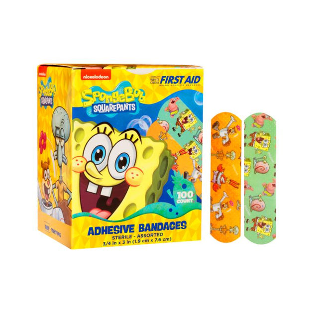 Dukal | Sponge Bob Squarepants™ Stat Strip® Adhesive Bandages 3/4 x 3 | 1087745