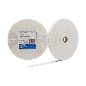 Dukal | Non-Sterile Gauze Packing Roll 1/2" x 100 yd 4-Ply | 9902X