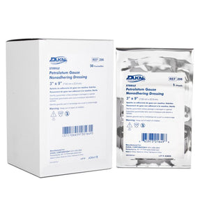 Dukal | Sterile Petrolatum Dressing 3" x 9" | 206