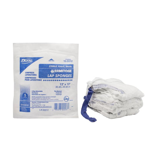 Dukal | Sterile Laparotomy Sponges 12" x 12" | 10-0012