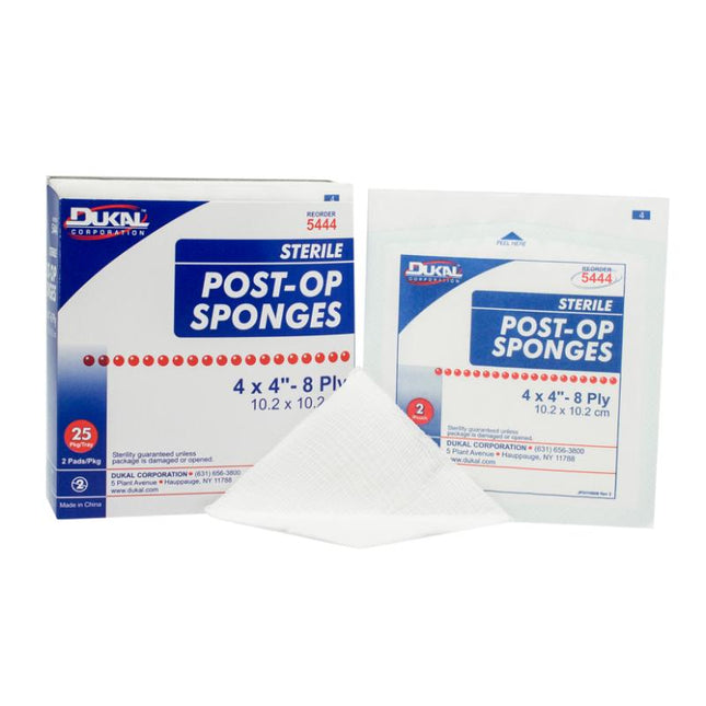 Dukal | Sterile Post Op Sponges 4" x 4" | 5444