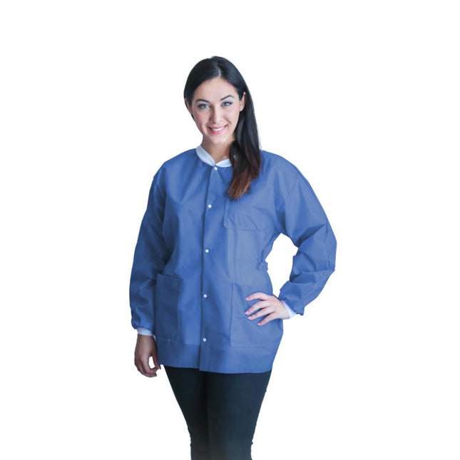 Dukal | FitMe Lab Jackets L Medical Blue | UGJ-6513-L