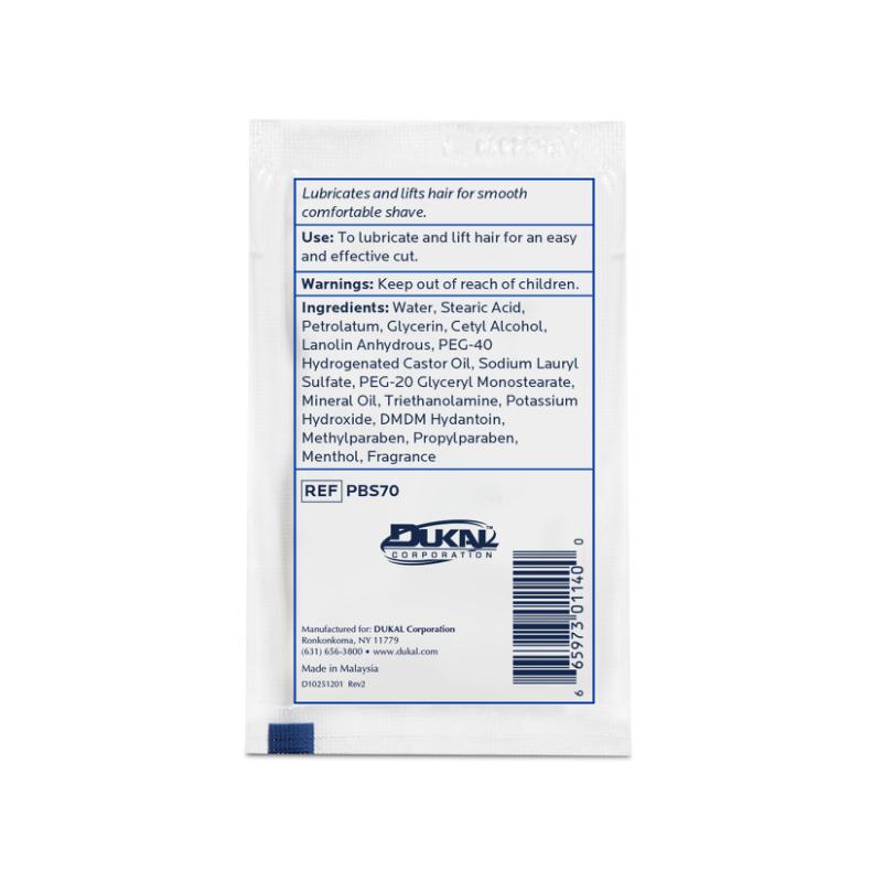 Dukal | Brushless Shave Cream .25 oz | PBS70