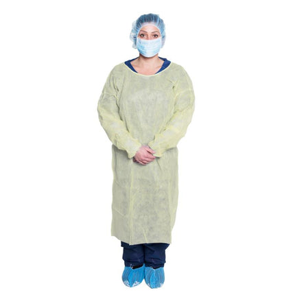 Isolation Gown One-Size, Yellow