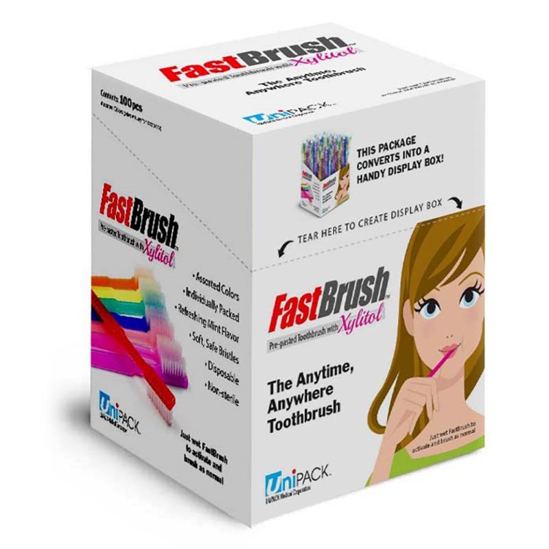 Dukal | UniPACK Fast Brush Pre-Pasted Disposable Toothbrushes | UDA-4001