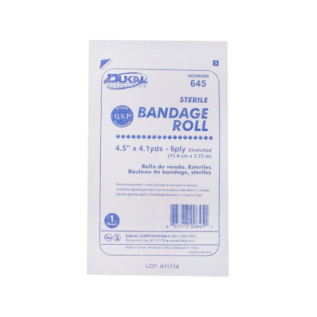 Sterile Fluff Bandage Roll 4.5" x 147" 6-Ply