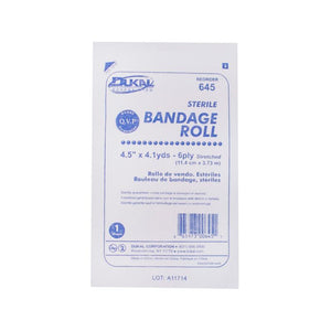 Dukal | Sterile Fluff Bandage Roll 4.5" x 147" 6-Ply | 645