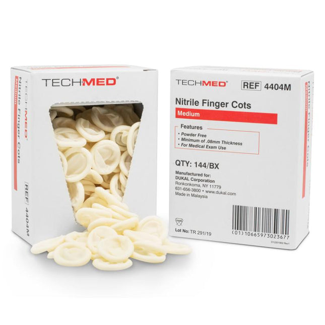 Dukal | Nitrile Finger Cot, Pre-rolled Small | 4404S