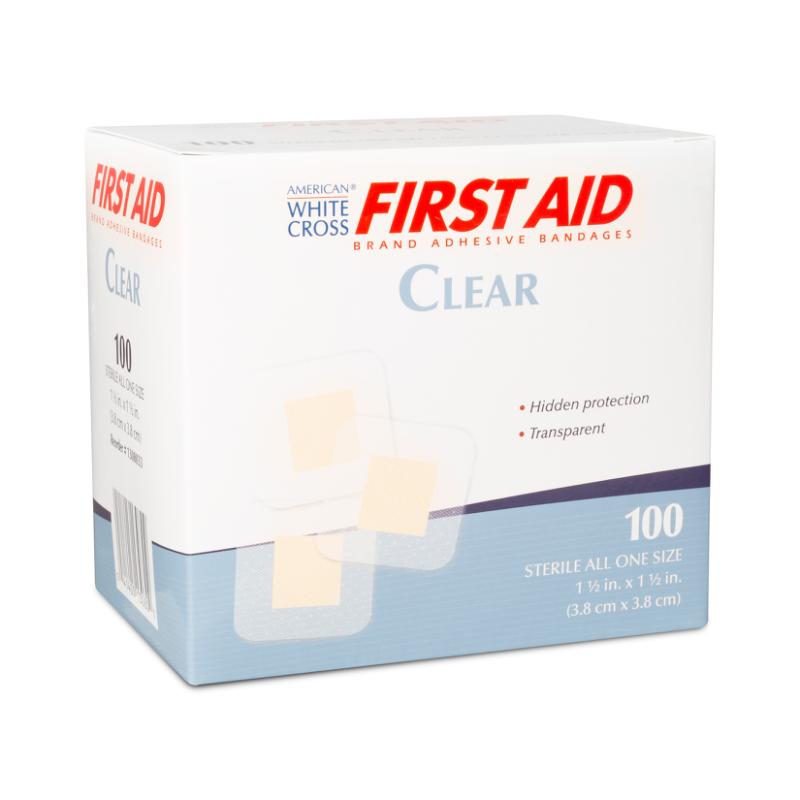 Dukal | Clear Adhesive Bandages 1-1/2 x 1-1/2 | 1308033