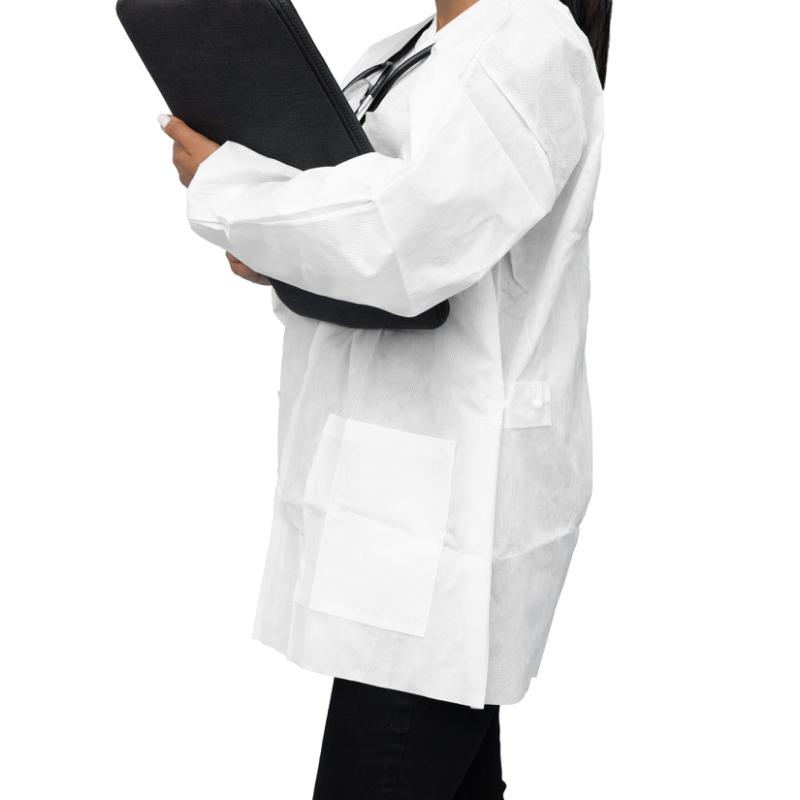 Dukal | FitMe Lab Jackets L White | UGJ-6502-L