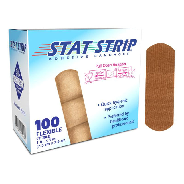 Dukal | Flexible Fabric Stat Strip® Adhesive Bandages 1 x 3 | 15215