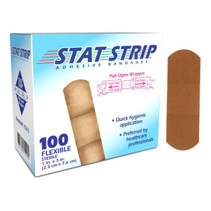 Dukal | Flexible Fabric Stat Strip® Adhesive Bandages 1 x 3 | 15215