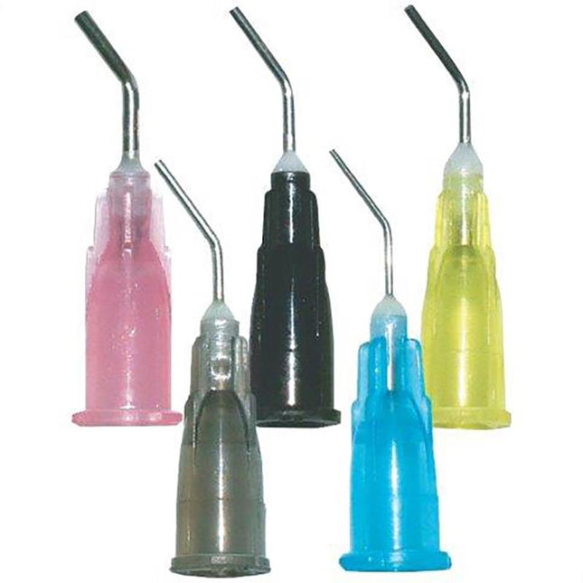 Dukal | Pre-Bent Dispensing Tips 20 Gauge Black | URN-55220K