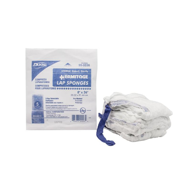 Dukal | Sterile Laparotomy Sponges 8" x 36" | 99-0036