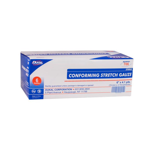 Dukal | Sterile Conforming Stretch Gauze 6" x 4.1 yd | 706