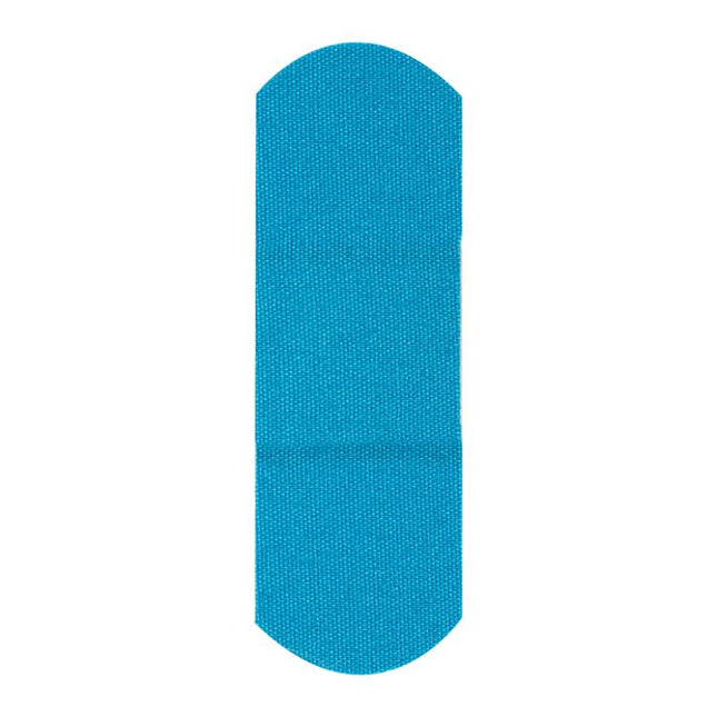 Dukal | Metal Detectable Fabric Adhesive Bandages 1 x 3, Blue | 99918