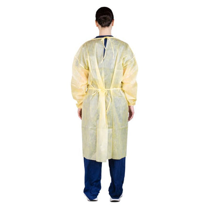 Multi-Layer Isolation Gown, Universal, Yellow