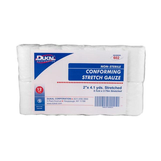 Dukal | Non-Sterile Conforming Stretch Gauze 2" x 4.1 yd | 602