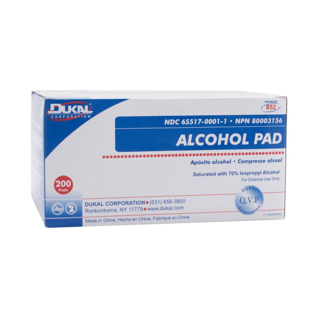 Dukal | Non-Sterile Alcohol Pad Medium 2-Ply | 852