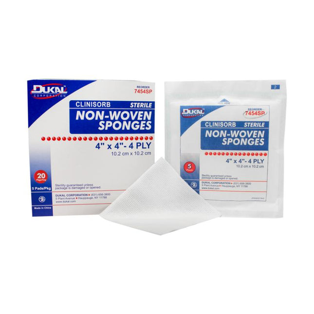 Dukal | Sterile New Sponge 4" x 4" 4-Ply | 7454SP