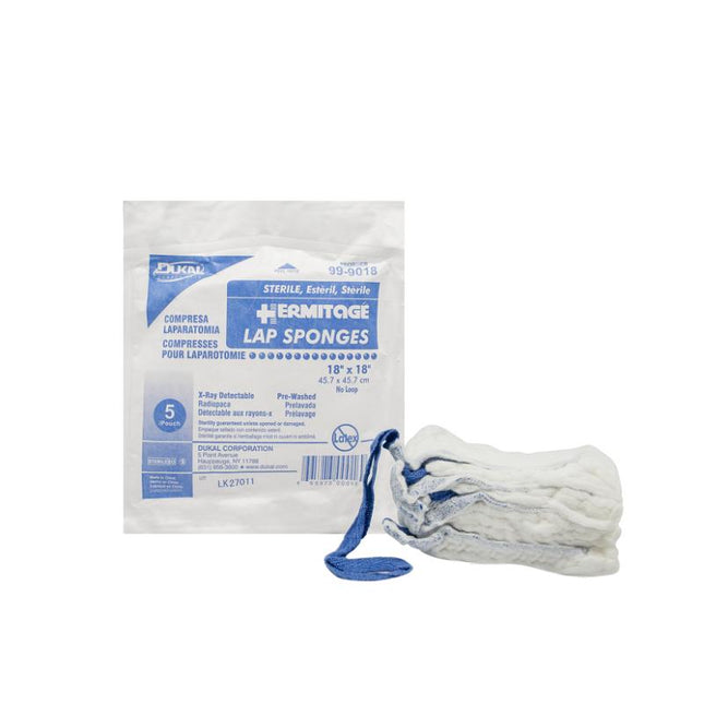 Dukal | Sterile Laparotomy Sponges 18" x 18" | 99-9018