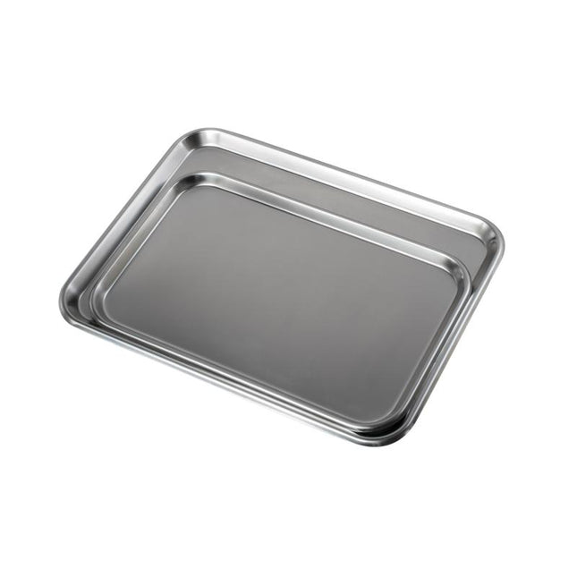 Dukal | Stainless Steel Instrument Tray Flat fits Mayo Stand 16-3/4" x 21" x 1/2", Large | 4266