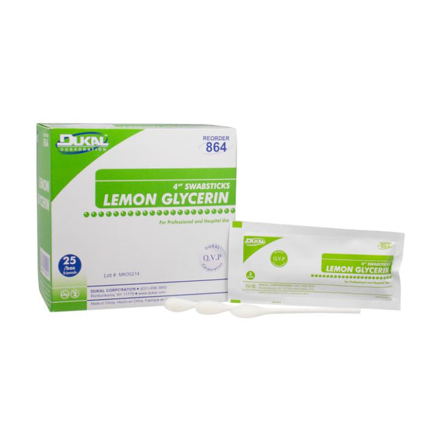 Dukal | Lemon Glycerin Swabsticks | 864