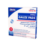 Dukal | Sterile Gauze Pad 3" x 3" 12-Ply | 1313-10