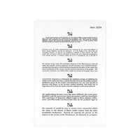 Plastic Jaeger Eye Chart 3054-D