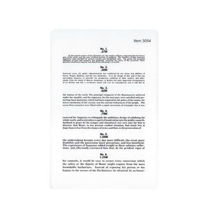 Plastic Jaeger Eye Chart 3054-D