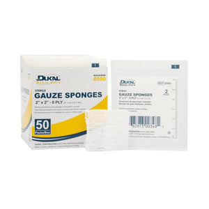 Dukal | Sterile Basic Care Gauze Sponge 2" x 2" 8-Ply | 8500