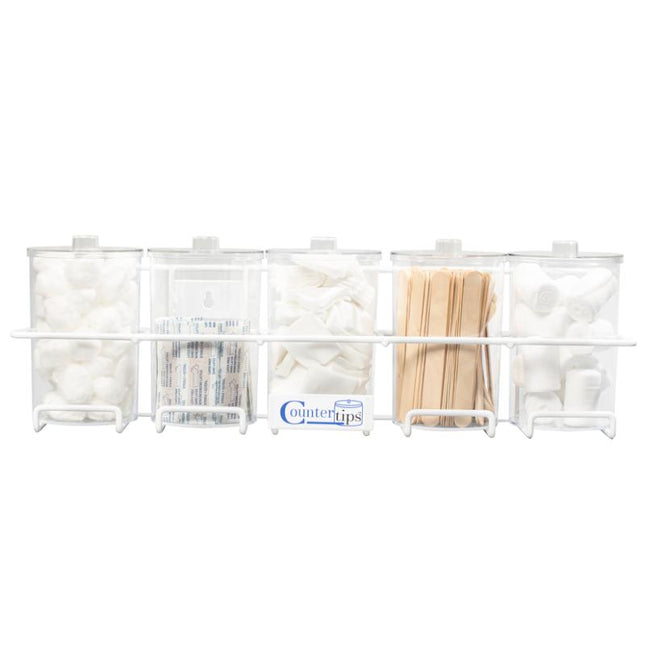 Dukal | CounterTips 5 Sundry Jar Rack | 4020