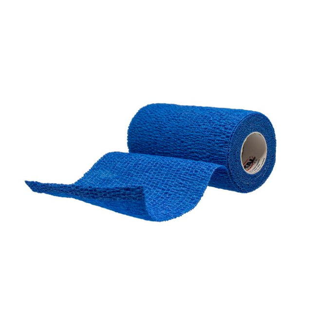 Dukal | Non-Sterile Cohesive Bandage 4" x 5 yd, Blue | 8046BLLF