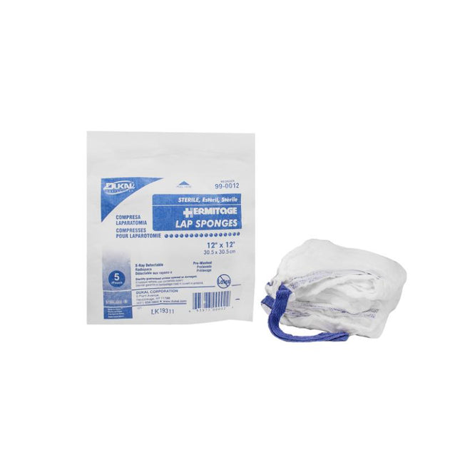 Dukal | Sterile Laparotomy Sponges 12" x 12" | 99-0012