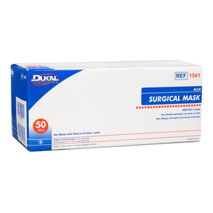 Dukal | Surgical Mask with Ear Loop 3-Ply, Blue | 1541