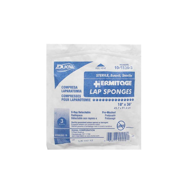 Dukal | Sterile Laparotomy Sponges 18" x 36" | 10-1836-3