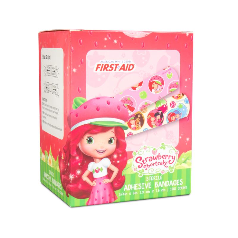 Dukal | Strawberry Shortcake Stat Strip® Adhesive Bandages 3/4 x 3 | 10851
