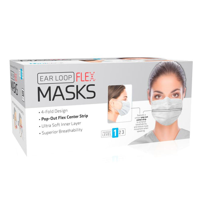 Dukal | Flex Mask Level 1 Ear-Loop White | ULM-6182