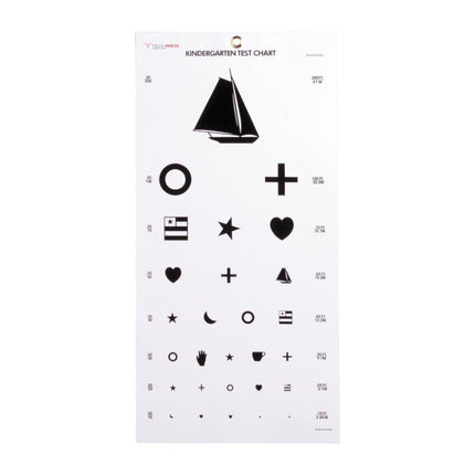 Dukal | Eye Test Chart, Kindergarten | 3052