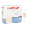 Clear Adhesive Bandages 3/4 x 3